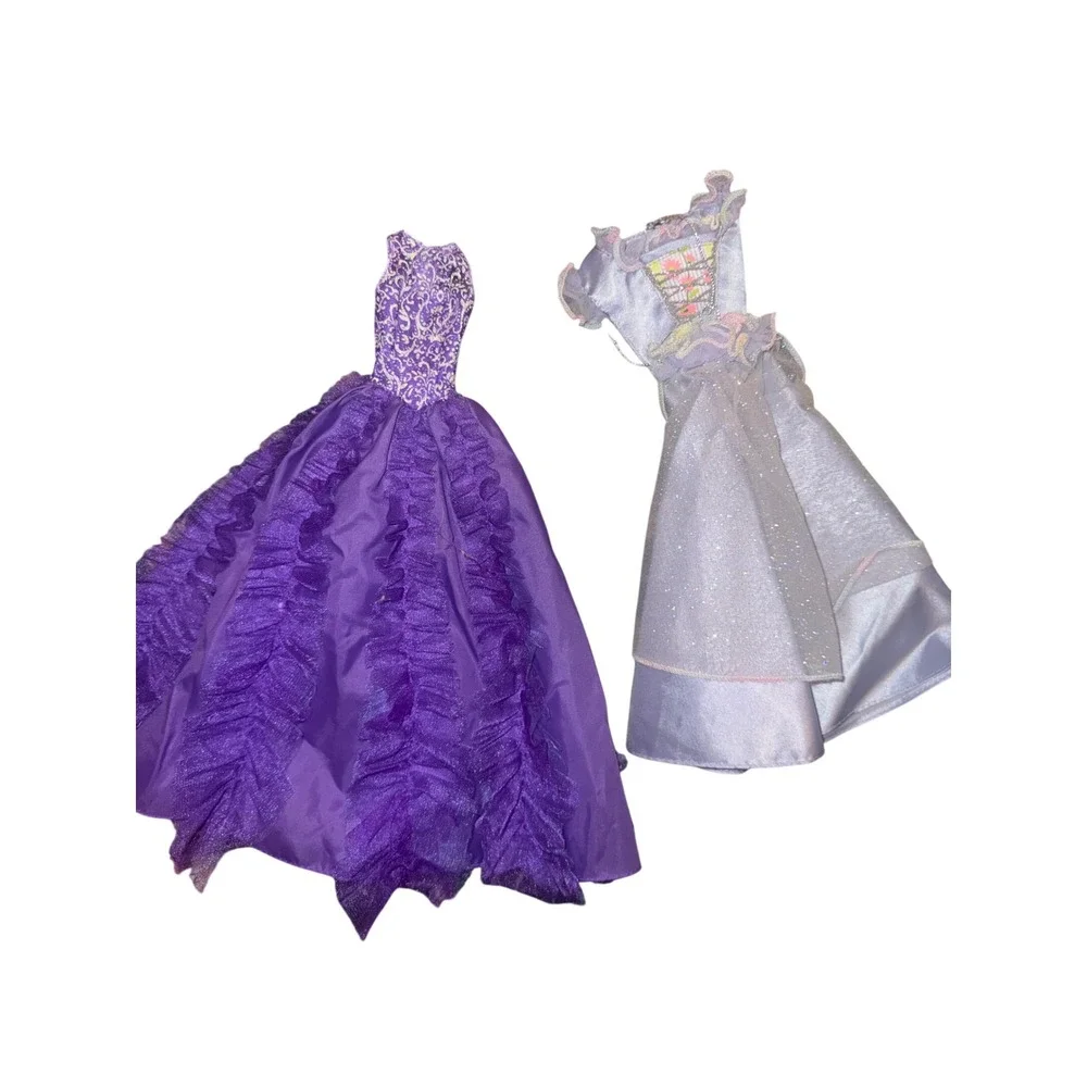 Barbie Mattel Doll Clothes Lot 6 Gowns Quinceanera Dreamtopia Rapunzel Dresse